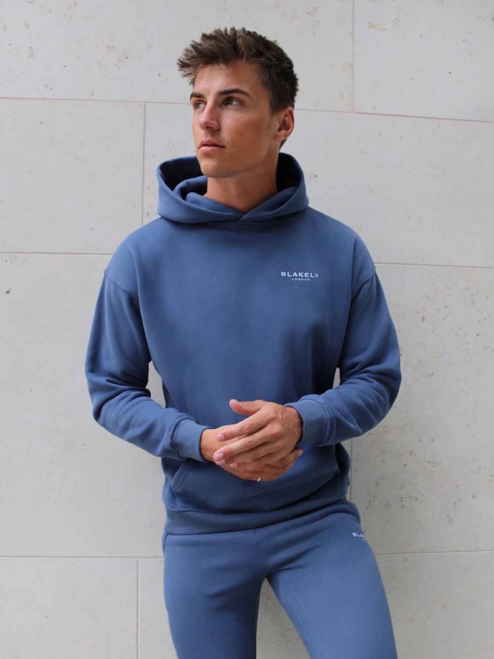 Blakely Universal Relaxed Hoodie Blau | QJA268074