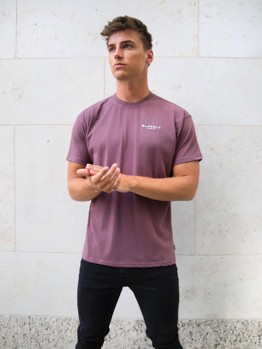 Blakely Universal Relaxed T-Shirt Bordeaux | KPA401298