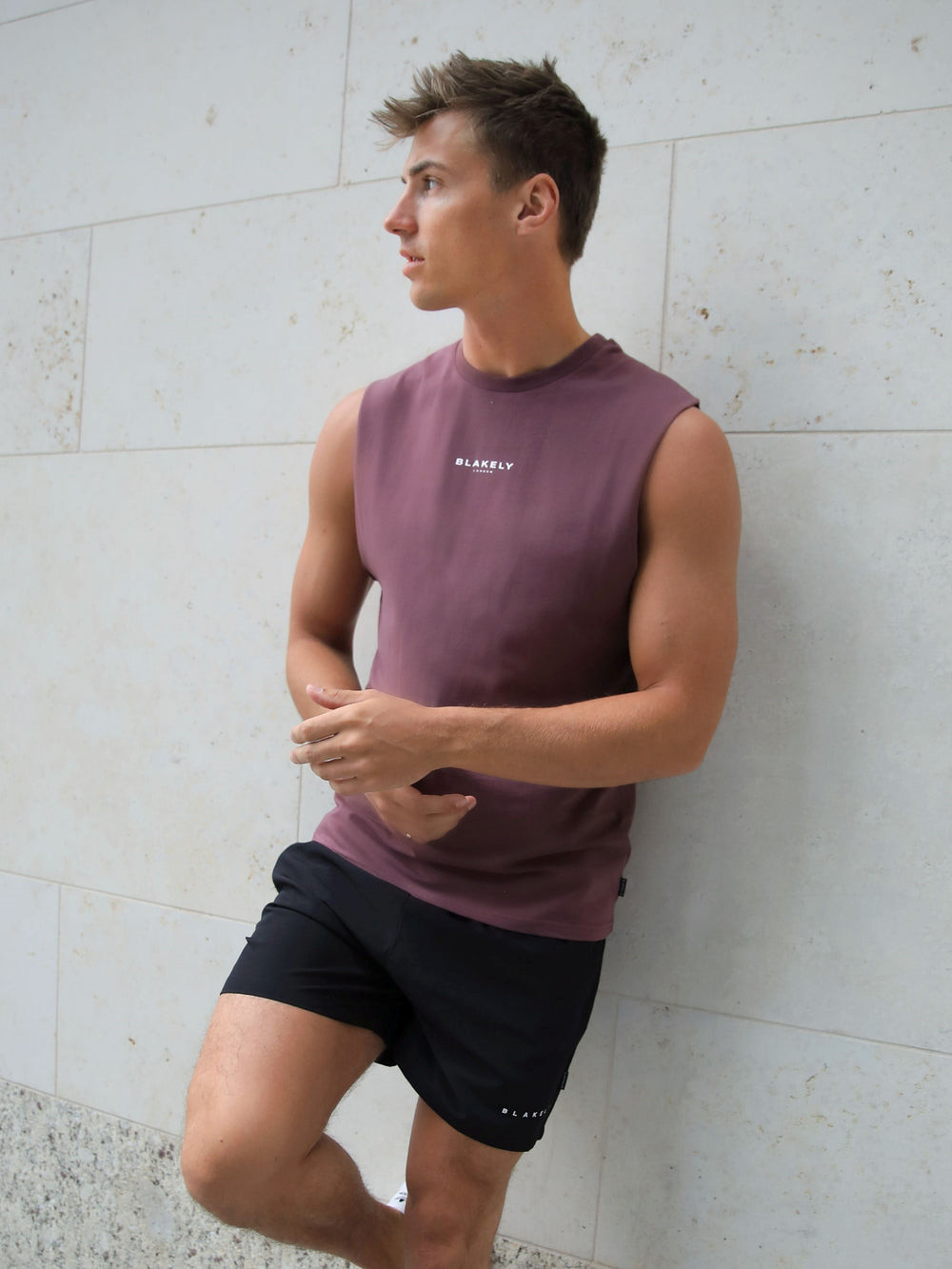 Blakely Universal Sleeveless Tee Bordeaux | OUZ520789