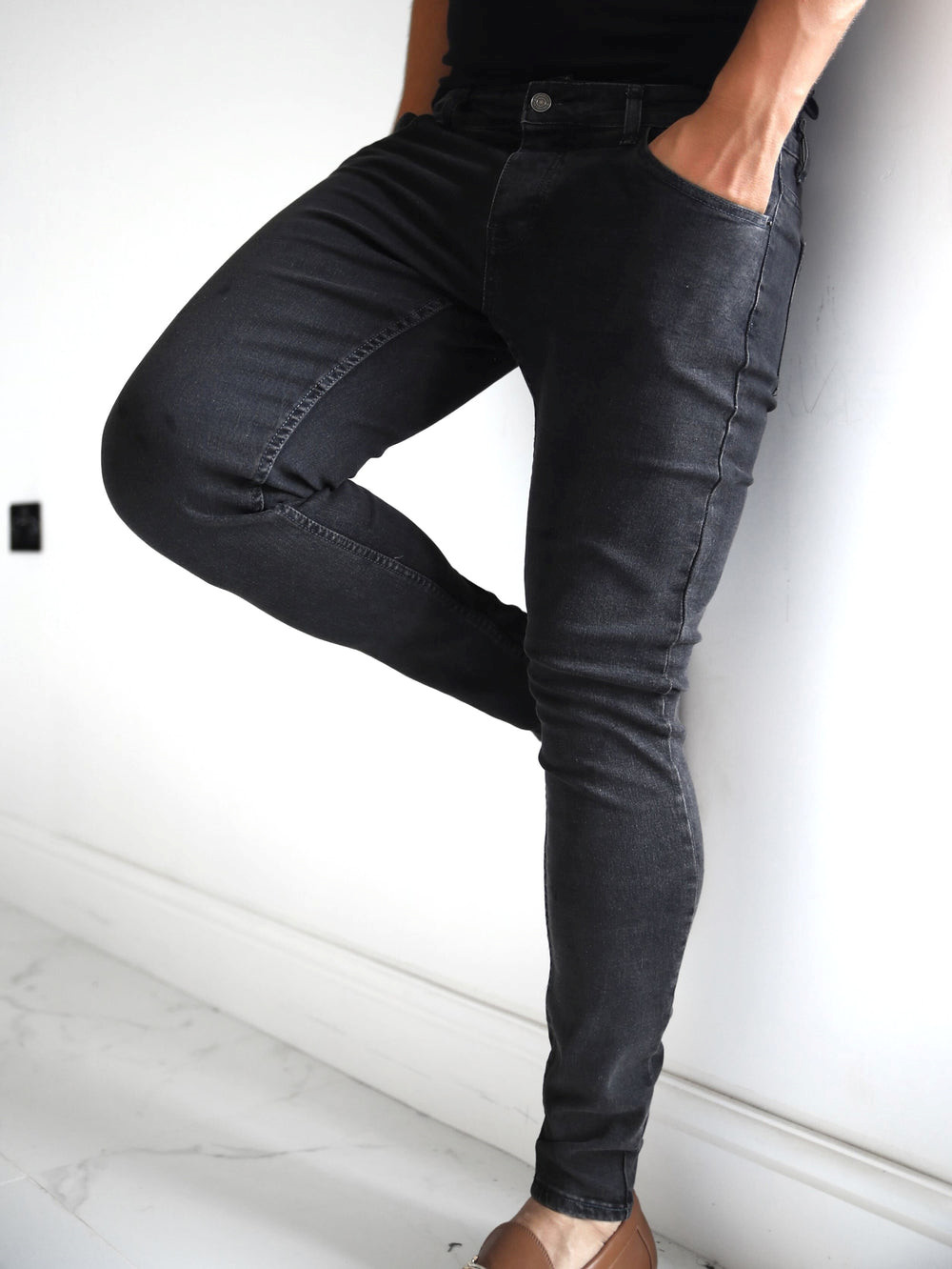 Blakely Vol. 7 Skinny Jeans Charcoal | DWZ741035