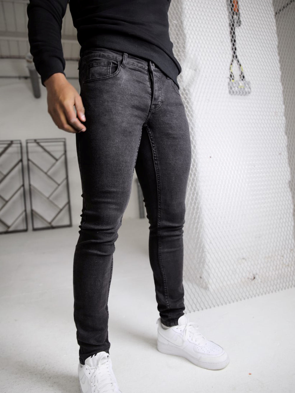 Blakely Vol. 7 Skinny Jeans Charcoal | DWZ741035