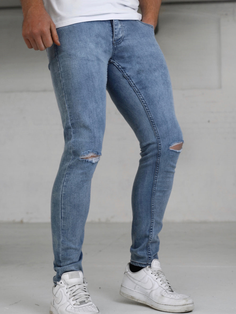 Blakely Vol. 7 Skinny Ripped Jeans Blau | JZS495186