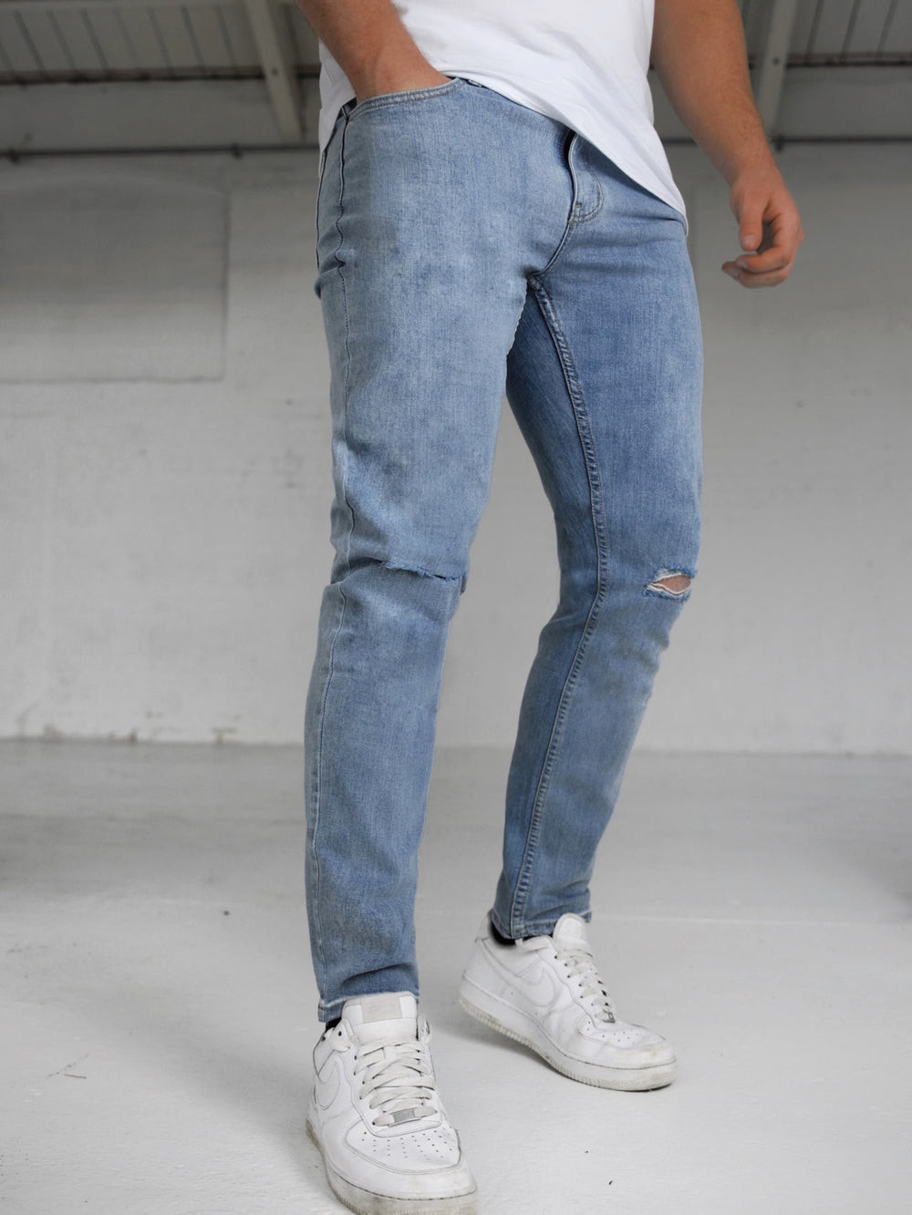 Blakely Vol. 9 Slim Ripped Jeans Blau | VCS724083