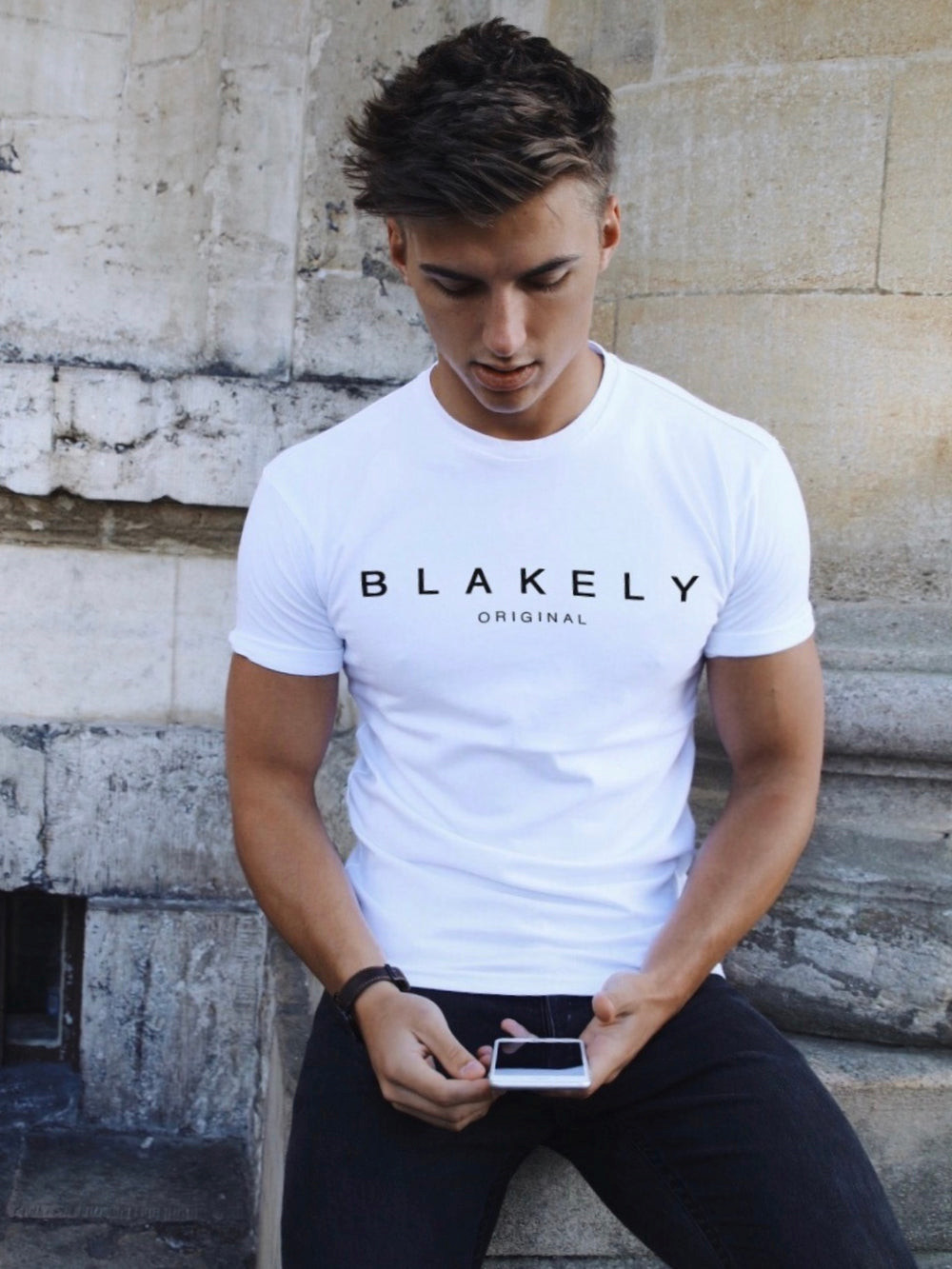 Blakely Whitestone T-Shirt Weiß | GWD203461